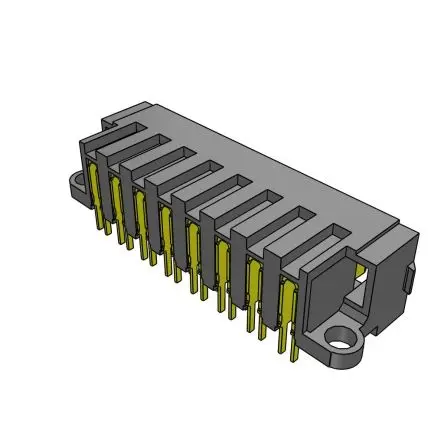 Produktfoto 1 von Samtec MPT Leiterplattenleiste gewinkelt, 8-polig / 1-reihig, Raster 5 mm Raster gewinkelt, Platine-Platine, Ummantelt