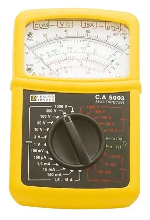 Produktfoto 1 von Chauvin Arnoux CA 5003 Tragbar Multimeter 1 kV ac / 15 A ac 15 A dc, 1 mΩ 1 kV dc