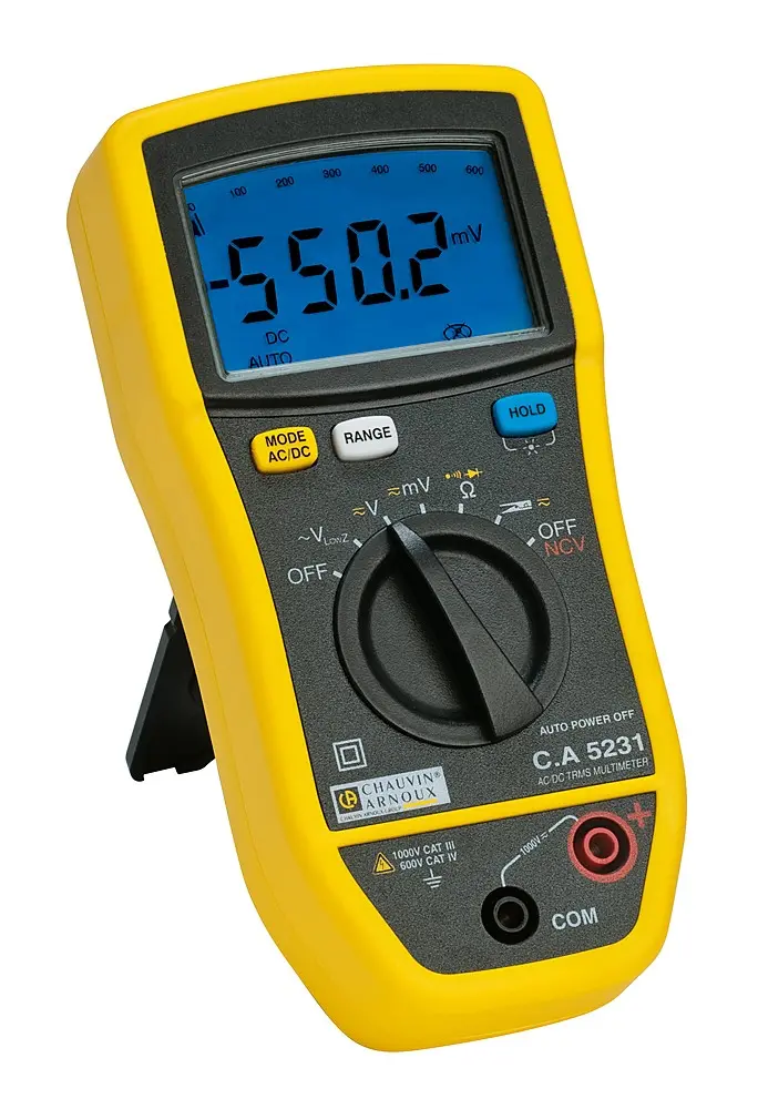 Produktfoto 1 von Chauvin Arnoux CA 5231 C.A 5231 C.A 5233 Digital Digital Multimeter Echteffektivwert, CAT IV 1000 V ac / 600 A 600 A dc,