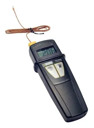 Produktfoto 1 von Chauvin Arnoux Digitales Thermometer, TK 2000, Tragbar, 1 bis 1000 °C ±1.5 % max, Messelement Typ K