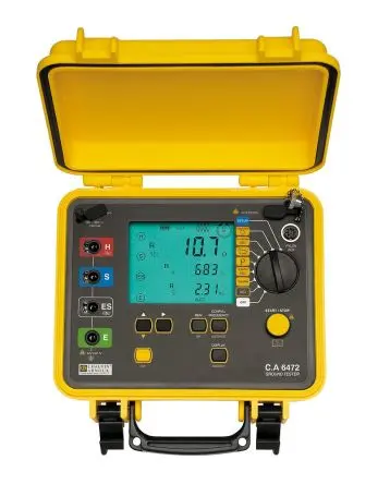 Chauvin Arnoux LCD Erdungsprüfer, bis 400 kΩ Blinkend 600V