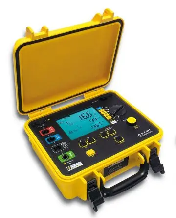 Produktfoto 1 von Chauvin Arnoux LCD Erdungsprüfer, bis 99.9 kΩ CAT III 50V