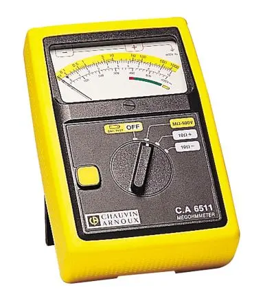 Chauvin Arnoux Isolationsprüfer 500 V, 500 V Isolationsprüfer 1000 mΩ