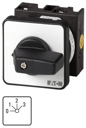 Produktfoto 1 von Eaton T0 Nockenschalter 20 A, 4-Stufen Knopf Schraube