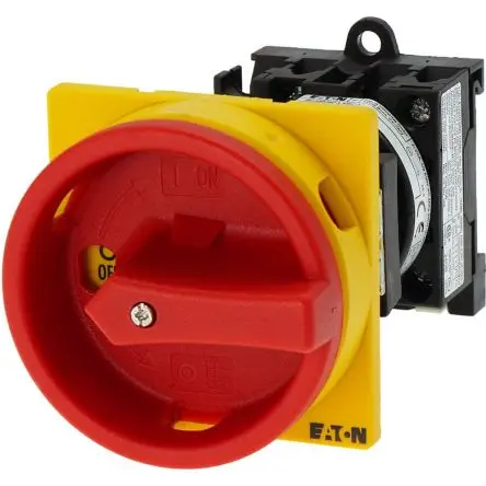 Eaton T0 Trennschalter ohne Sicherung 2-polig Rückwand 5.5 kW Rot IP65