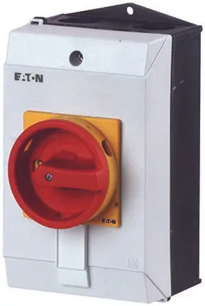 Produktfoto 1 von Eaton P1 Trennschalter ohne Sicherung 3-polig Oberfläche 25A 13 kW Rot IP65 3-phasig