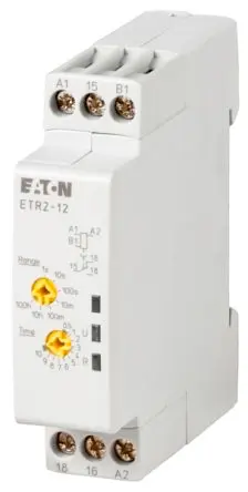 Produktfoto 1 von Eaton ETR 2 Zeitrelais, DIN-Hutschiene 240 V ac 240V ac, 0.05 s to 100 h, 1 Kont. 1