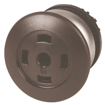 Produktfoto 1 von Eaton RMQ Titan M22 Drucktastenkopf Ø 22.5 mm, Schwarz Tastend Pilz kurzzeitig Pilzkopf Kunststoff, IP67