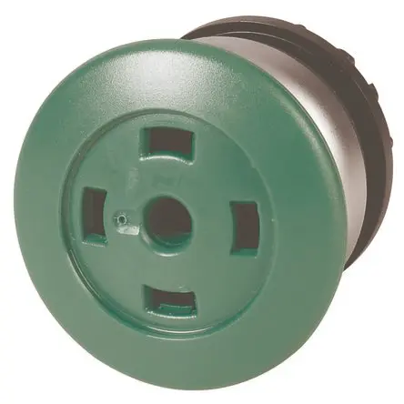 Produktfoto 1 von Eaton RMQ Titan M22 Drucktastenkopf Ø 22.5 mm, Grün Tastend Kurzzeitbetrieb Pilzkopf Kunststoff, IP67