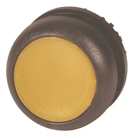 Produktfoto 1 von Eaton RMQ Titan M22 Drucktastenkopf Ø 22.5 mm, Gelb Tastend Glatt Flach Kunststoff, IP66