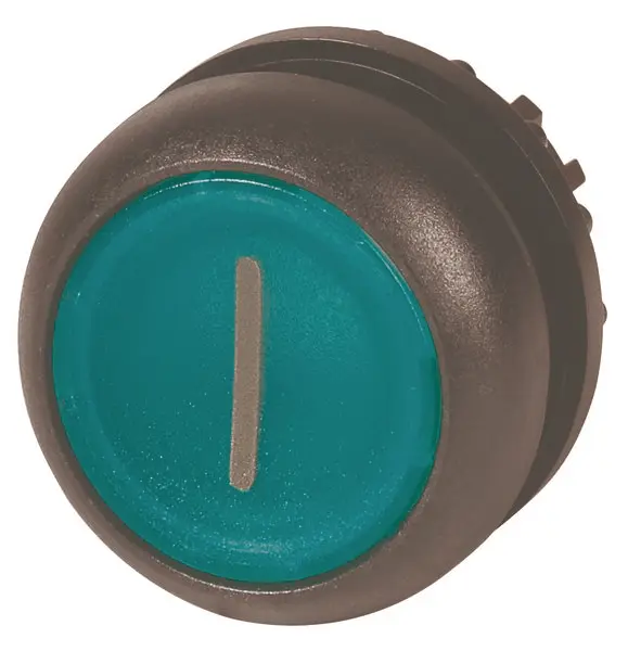 Produktfoto 1 von Eaton RMQ Titan M22 Drucktastenkopf Ø 22.5 mm, Grün Tastend Kurzzeitbetrieb, Glatt Rund Kunststoff, IP66