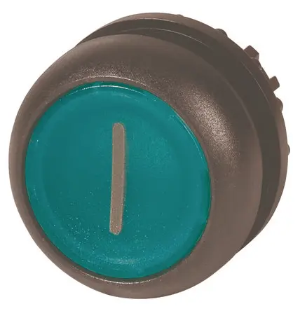 Produktfoto 1 von Eaton RMQ Titan M22 Drucktastenkopf Ø 22.5 mm, Grün Tastend Kurzzeitbetrieb, Glatt Rund Kunststoff, IP66