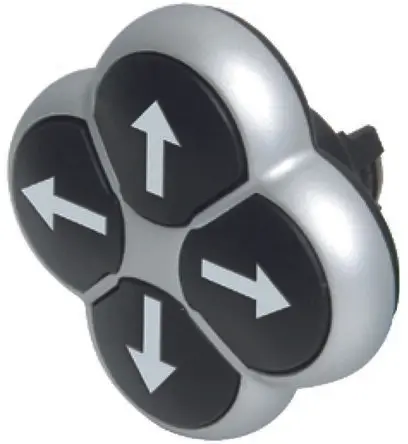 Produktfoto 1 von Eaton RMQ Titan M22 Drucktastenkopf Ø 22.5 mm, Schwarz Tastend Flach Rund Kunststoff, IP66