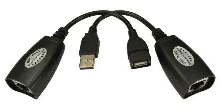 Produktfoto 1 von RS PRO USB-Extender, 45 m, USB 1.1, Cat5e 1-Port