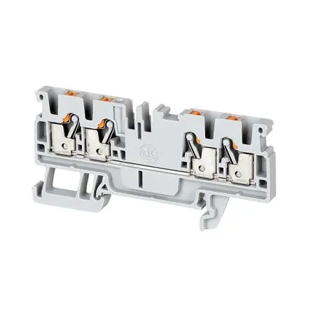 Produktfoto 1 von Allen Bradley 1492-P Anschlussklemmenblock DIN-Schiene 1 Grau, 2.5mm², 600V Einsteck-Anschluss ATEX