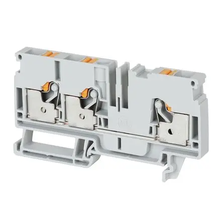 Produktfoto 1 von Allen Bradley 1492-P Anschlussklemmenblock DIN-Schiene 1 Grau, 1.5mm², 300V Einsteck-Anschluss ATEX
