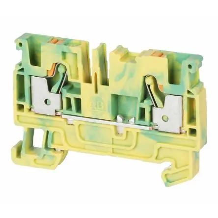Produktfoto 1 von Allen Bradley 1492-P Anschlussklemmenblock für Durchkontaktierung 1 Grün, Gelb, 4mm², 600V Einsteck-Anschluss