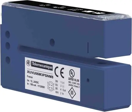 Produktfoto 1 von Telemecanique Sensors XU Ultraschall-Näherungssensor, Schlitz 3 mm / 100mA PnP, IP65 30 V dc