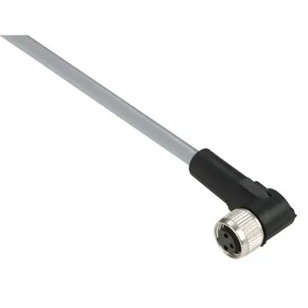 Produktfoto 1 von Telemecanique XZCPV, 3-polig Sensor-Betätigungselementkabel, Rechtwinklig Buchse, Länge 5 m