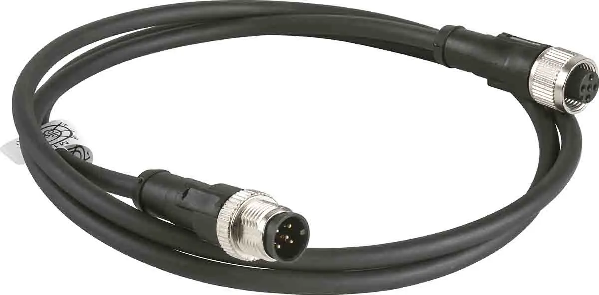 Produktfoto 1 von Telemecanique XZ, 5-polig Sensor-Betätigungselementkabel, Gerade Stecker 5 / Gerade Buchse, Länge 1 m