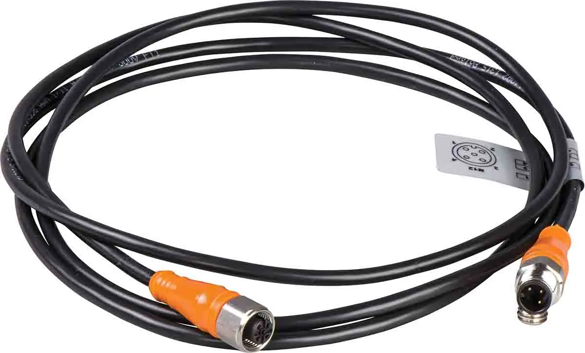 Produktfoto 1 von Telemecanique XZCRA, 4-polig Sensor-Betätigungselementkabel, Gerade Stecker 4 / Gerade Buchse, Länge 5 m