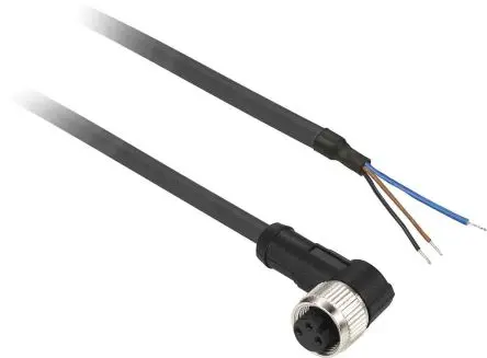 Produktfoto 1 von Telemecanique XZ, 3-polig Sensor-Betätigungselementkabel, M8, Rechtwinklig Buchse 3, Länge 5 m
