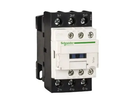 Produktfoto 1 von Schneider Electric TeSyS D Schütz 42V-Spule, 3-polig 42V 5.5 kW 3 Schließer Motorsteuerung, Widerstandsbelastung