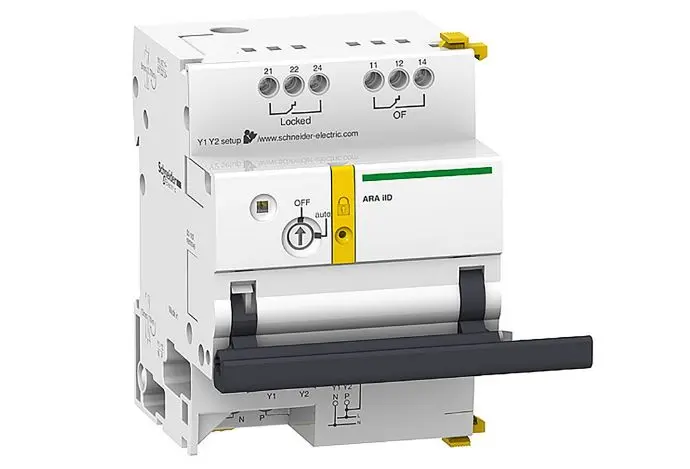 Produktfoto 1 von Schneider Electric 230 V Acti9 Acti9 Automatischer Kurzunterbrecher DIN-Hutschiene für 2