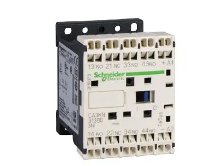 Produktfoto 1 von Schneider Electric TeSyS CA Steuerrelais 4 Schließer, 24V dc / 10A 4-poliger Wechsler, 58 mm x 45mm