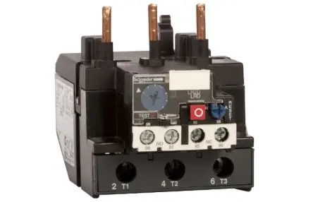Produktfoto 1 von Schneider Electric TeSyS LR Überlastrelais 18.5 kW 1 Schließer/1 Öffner / 30A, 38 A 3P, 66 mm x 45mm