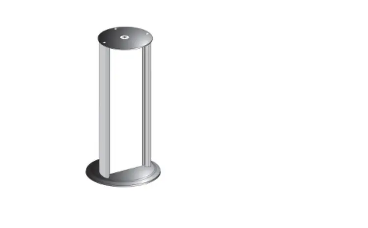 Produktfoto 1 von Telemecanique Sensors XUSZMF202 Befestigungssäule für XUSL.E...136 bis XUSL.E...181