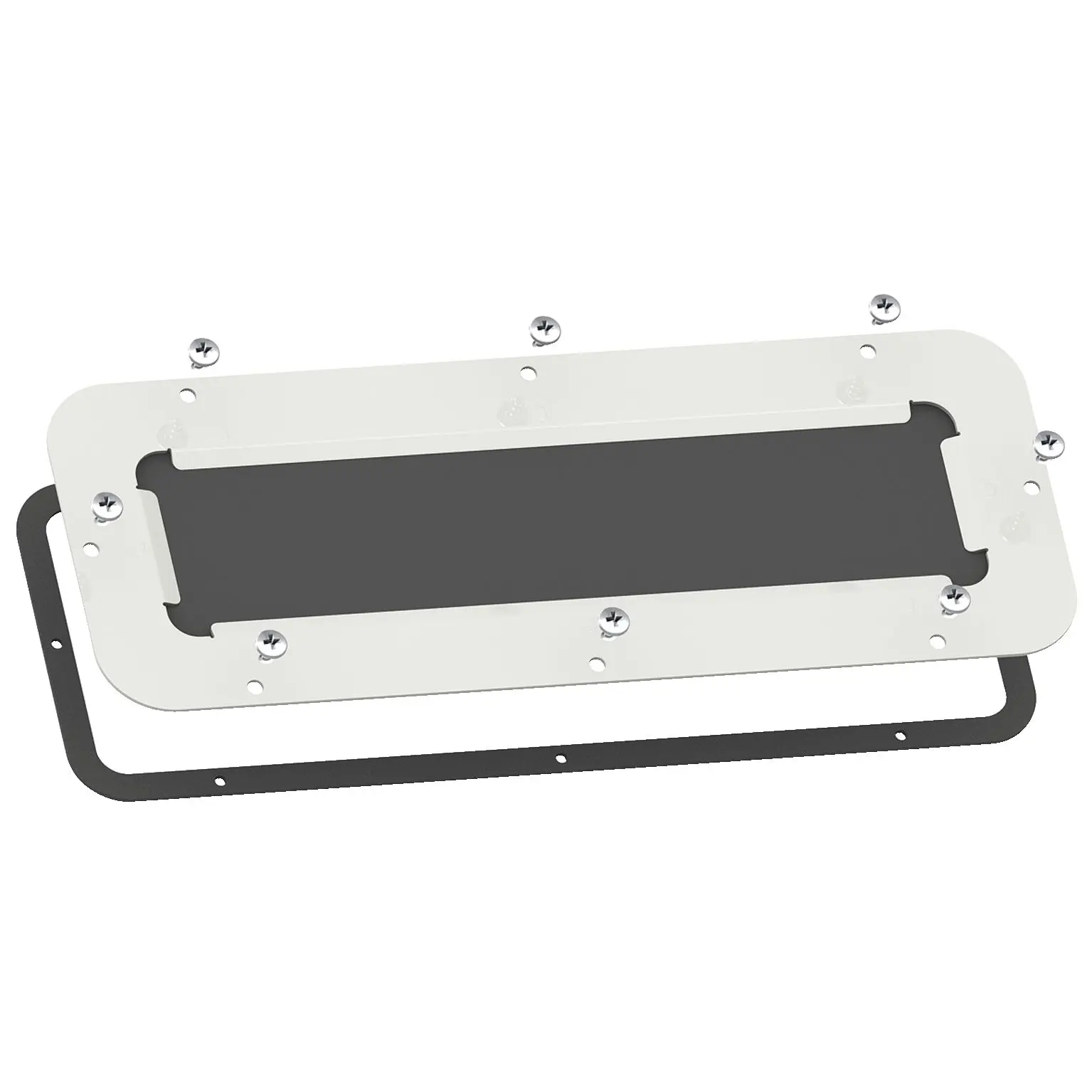 Produktfoto 1 von Schneider Electric Stahl Epoxid-Polyester-Pulver Schirmanschlussplatte, 360 mm Spacial S3D x 30 mm