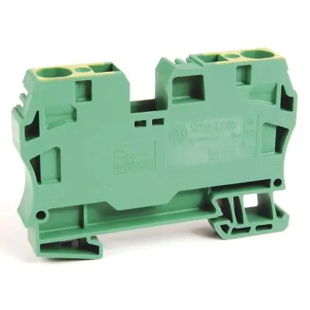 Produktfoto 1 von Allen Bradley 1492 Anschlussklemmenblock DIN-Schiene Grün, Gelb, 6mm² Klemme ATEX