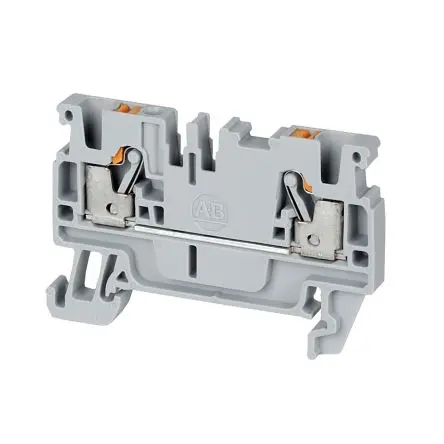 Produktfoto 1 von Allen Bradley 1492-P Anschlussklemmenblock DIN-Schiene 1 Grau, 2.5mm², 600V Einsteck-Anschluss ATEX