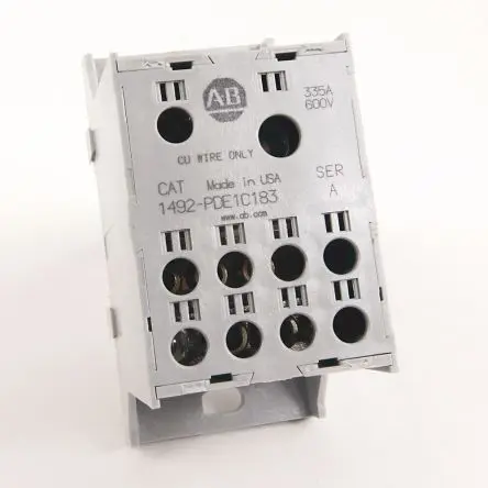Produktfoto 1 von Allen Bradley Verteilerblock 8-polig / 600V 335A, Aluminium Weiß, IP20