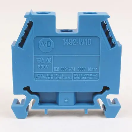 Produktfoto 1 von Allen Bradley 1492-W Anschlussklemmenblock für Durchkontaktierung Grau, 10mm², 800V Schraubbefestigung
