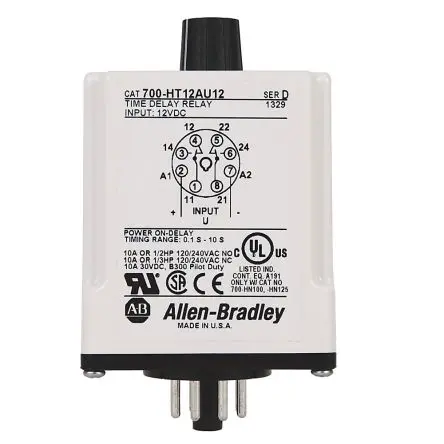 Produktfoto 1 von Allen Bradley 700-HT Zeitrelais, Steckhülse 12 to 240 V ac 12V ac, 240 V ac, 2 Kont. Multifunktion