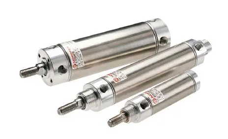 Produktfoto 1 von Norgren RT57200M Pneumatik-ISO-Zylinder 40 mm Doppeltwirkend, Bohrung Ø 20 mm, bis 10 bar