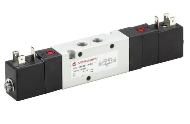 Produktfoto 1 von Norgren V60 Pneumatik-Magnetventil APB Inline G1/8, Magnet/Magnet-betätigt