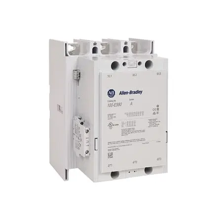 Produktfoto 1 von Allen Bradley 100-E Contactors Schütz 24V ac, 60 V ac-Spule, 3-polig / 1.26 kA 1 Schließer/1 Öffner Direct Online