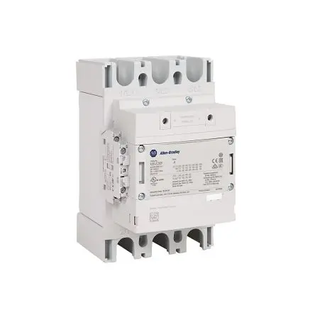 Produktfoto 1 von Allen Bradley 100-E Contactor Schütz 250V ac, 500 V ac-Spule, 3-polig / 370 A 9 kW 1 Schließer/1 Öffner Direct Online