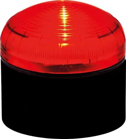 Produktfoto 1 von RS PRO LED Dauer, Filament/Warnsummer Signalleuchte 12V Rot Schraubanschlussklemme, Ø 92 mm x 83 mm IP66