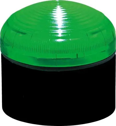 Produktfoto 1 von RS PRO LED Dauer, Filament/Warnsummer Signalleuchte 12V Grün Schraubanschlussklemme, Ø 92 mm x 83 mm IP66