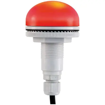Produktfoto 1 von RS PRO LED Signalleuchte Rot 24V Panel, Ø 50 mm x 26.5 mm