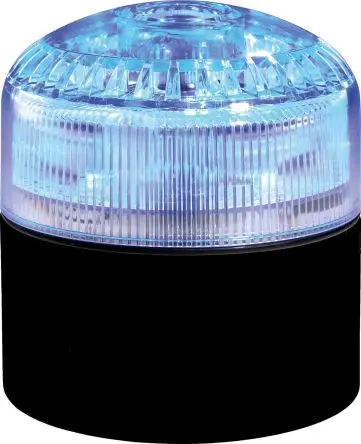Produktfoto 1 von RS PRO LED, Umdrehung-Licht Beacon-Sounder-Kombination 24V Blau IP65 Basis / 105 dB 105 dB @ 1m