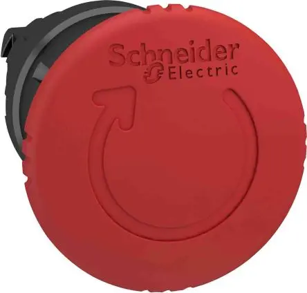 Produktfoto 1 von Schneider Electric Harmony Not-Aus-Schalter, 22 mm, Drehfreigabe, Pilzkopf
