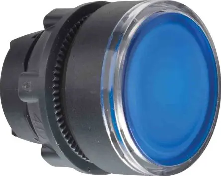 Produktfoto 1 von Schneider Electric Harmony Drucktastenkopf Ø 22 mm, Blau Federrückstellung Rund Rund Kunststoff, IP66