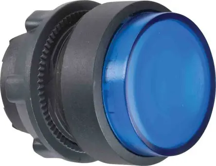 Produktfoto 1 von Schneider Electric Harmony Drucktastenkopf Ø 22 mm, Blau Federrückstellung Rund Rund Kunststoff, IP66