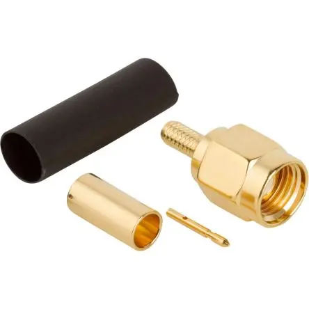 Produktfoto 1 von Amphenol RF 132178 Stecker Koaxialsteckverbinder SMA-Steckverbinder, Kabel, für RD-316, RG-316 Doppelte