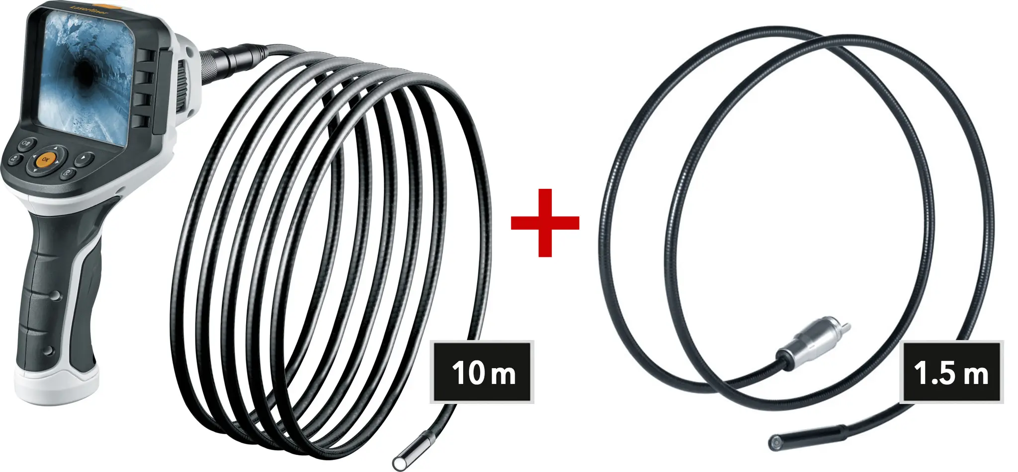 Produktfoto 1 von Laserliner LED Inspektionskamerakit, Sonde Ø 9 mm x 10 m 640 x 480 pixel